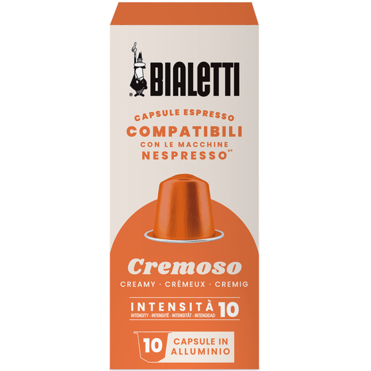 Bialetti Cremoso - 10 Koffiecups Compatibel met Nespresso Coffee Machine