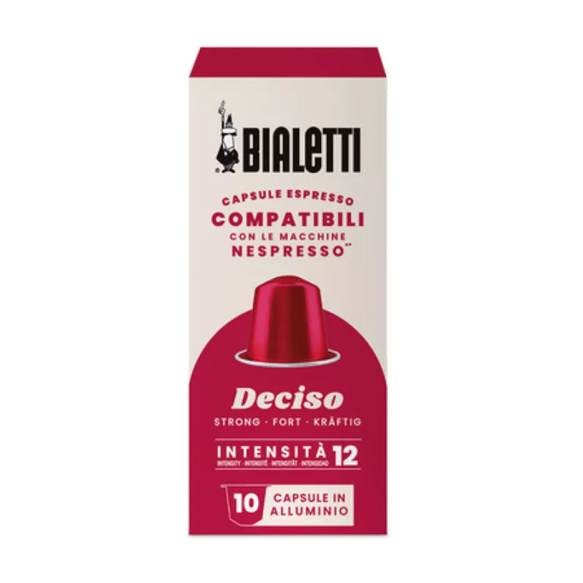 Bialetti Deciso - 10 Koffiecups Compatibel met Nespresso Coffee Machine