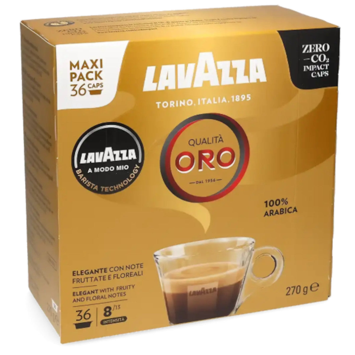 Lavazza Qualita Oro - 36 Koffiecups Compatibel met Lavazza A Modo Mio