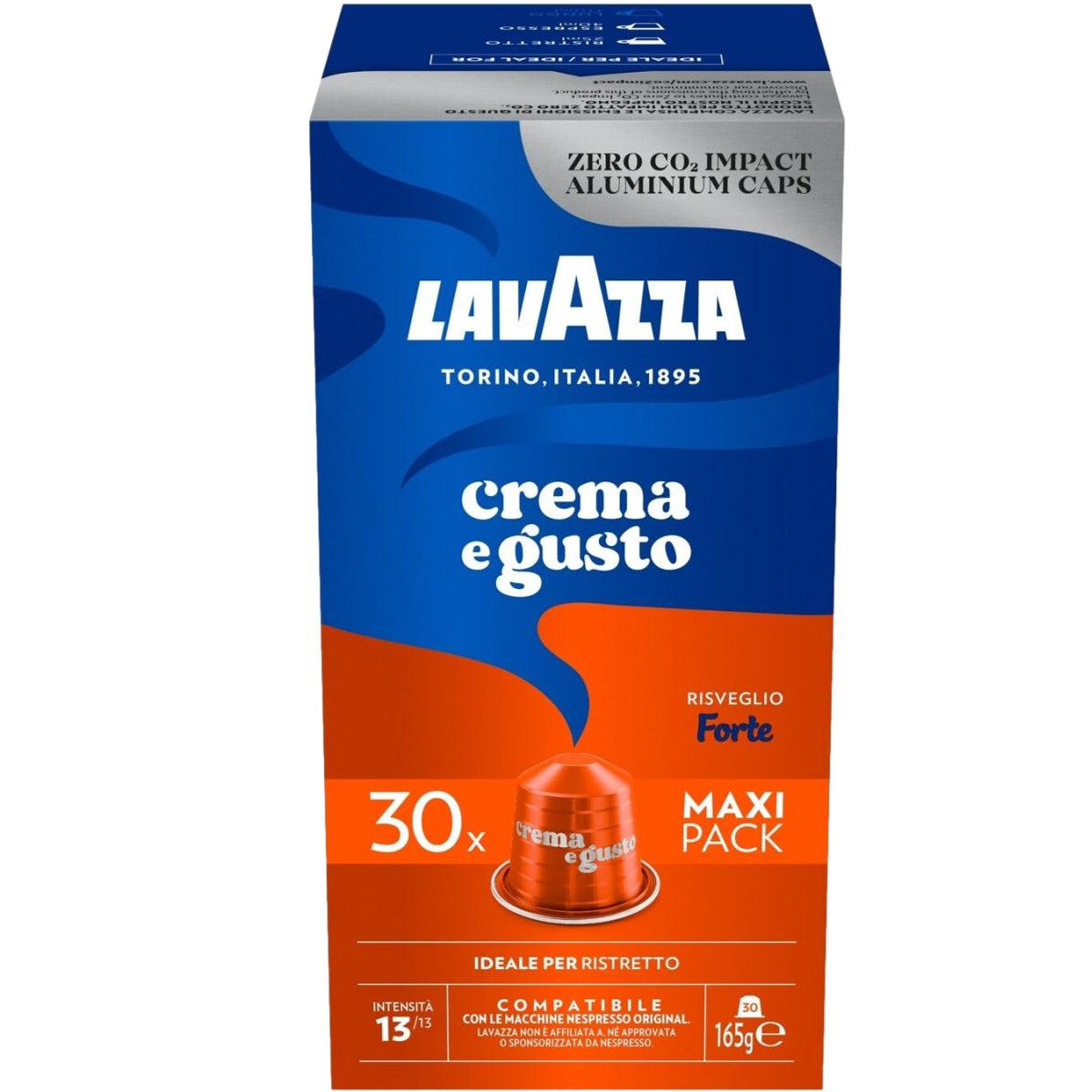 Lavazza Crema E Gusto Forte - 30 Koffiecups Compatibel met Nespresso Coffee Machine