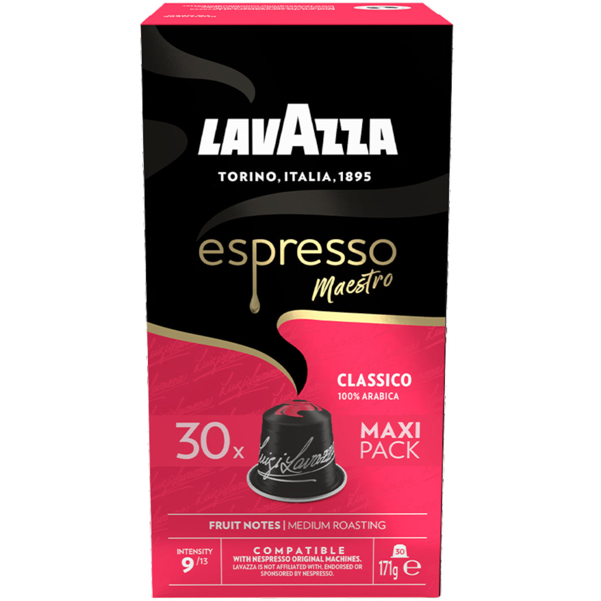 Lavazza Espresso Maestro Classico - 30 Koffiecups Compatibel met Nespresso Coffee Machine