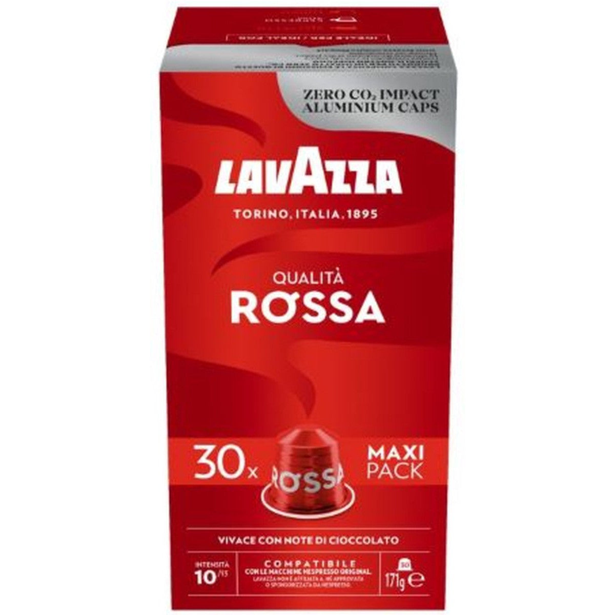 Lavazza Qualita Rossa - 30 Koffiecups Compatibel met Nespresso Coffee Machine