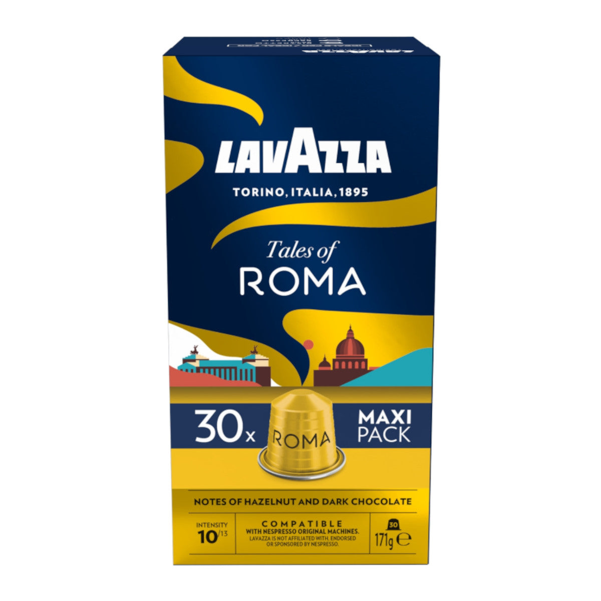 Lavazza Tales Of Roma - 30 Koffiecups Compatibel met Nespresso Coffee Machine