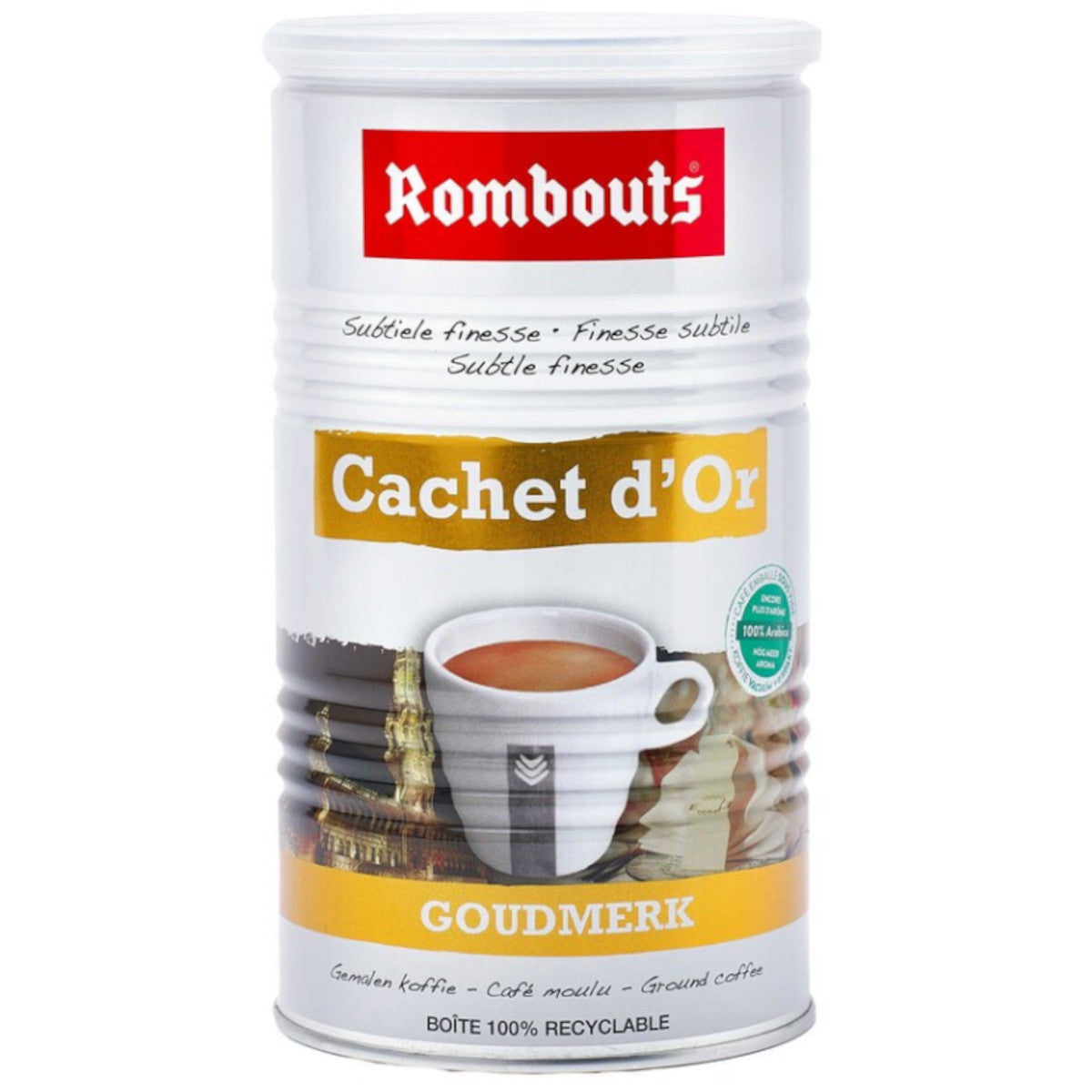 Rombouts Cachet d'Or Goudmerk - Gemalen Koffie - 500g