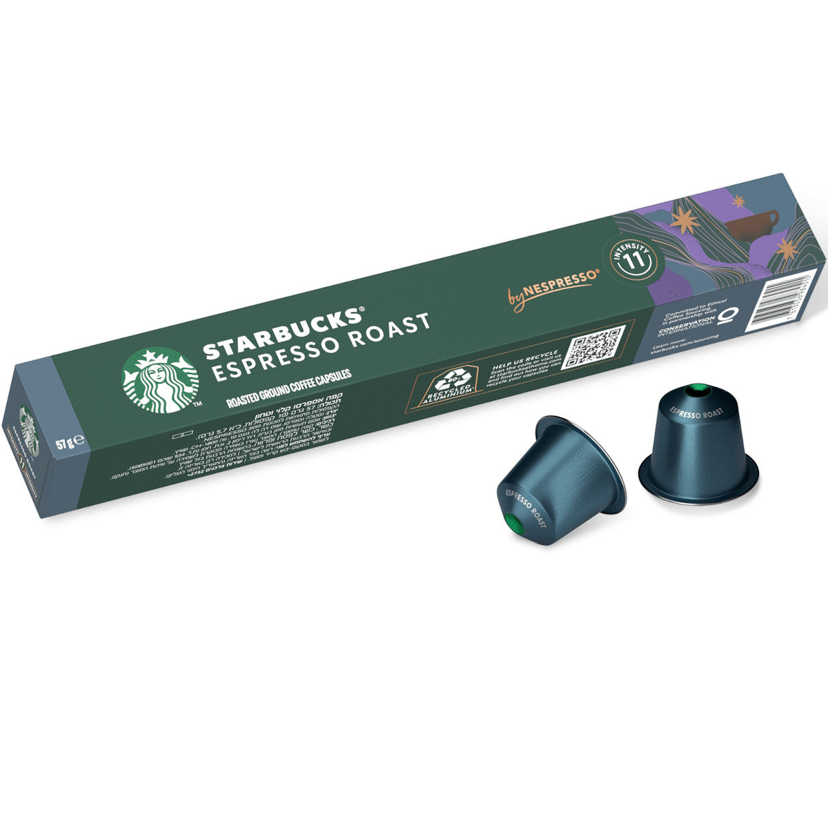 Starbucks Espresso Roast - 10 Koffiecups Compatibel met Nespresso Coffee Machine