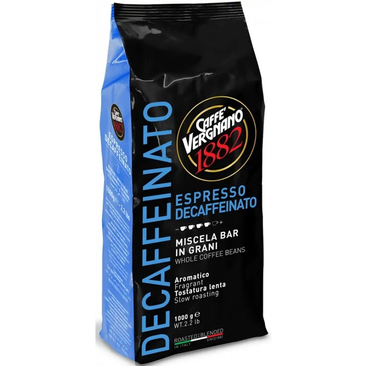 Caffe Vergnano 1882 Decaffeinato Espresso Decaffeinato - Koffiebonen - 1000g