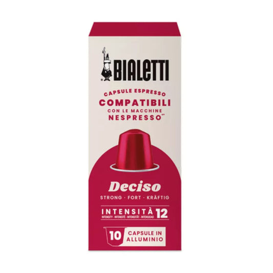 Bialetti Deciso - 10 Koffiecups Compatibel met Nespresso Coffee Machine