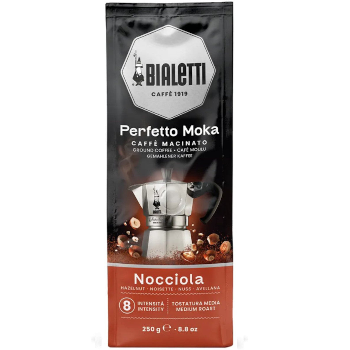 Bialetti Perfetto Moka Nocciola – Gemalen Koffie – 250g