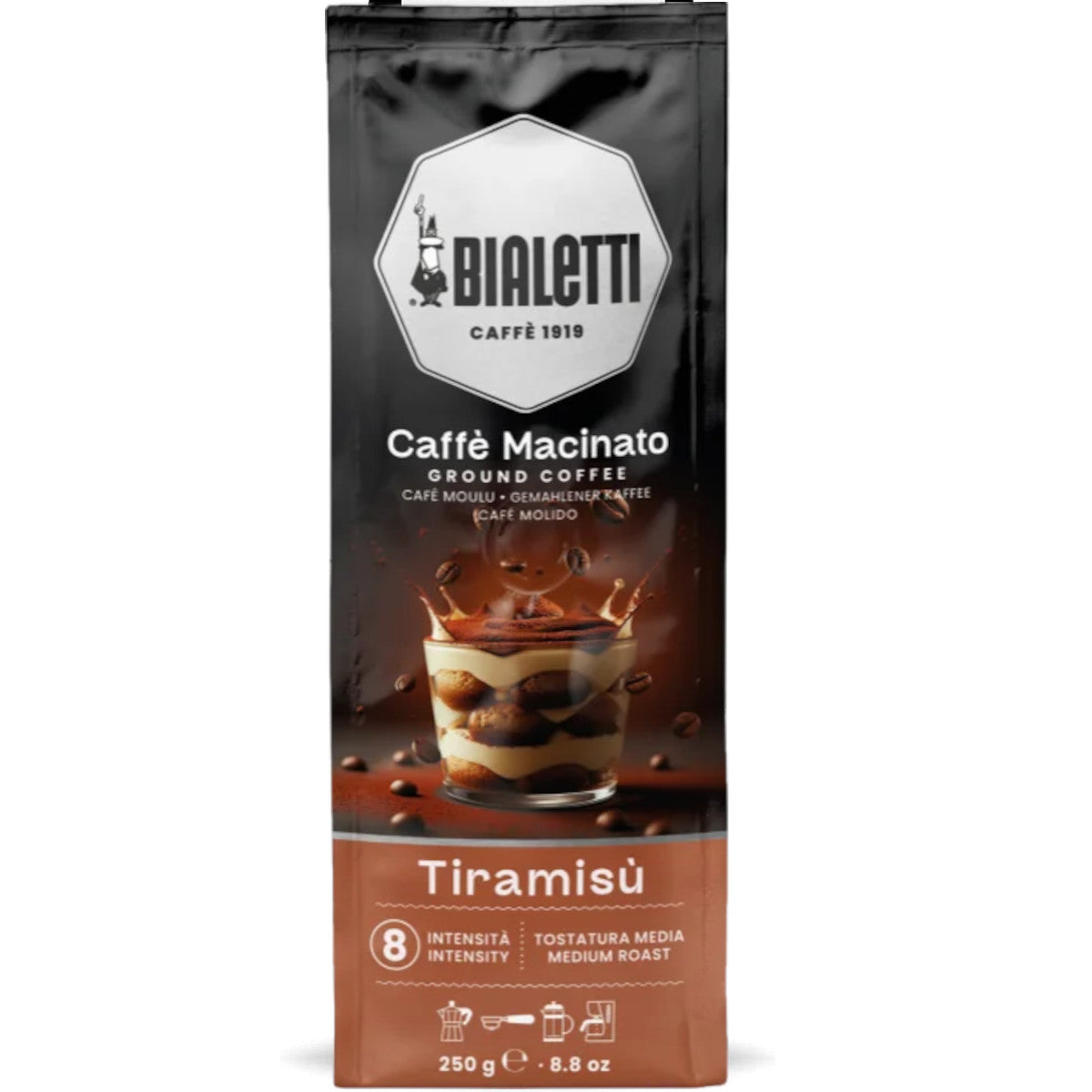 Bialetti Perfetto Moka Tiramisu – Gemalen Koffie – 250g