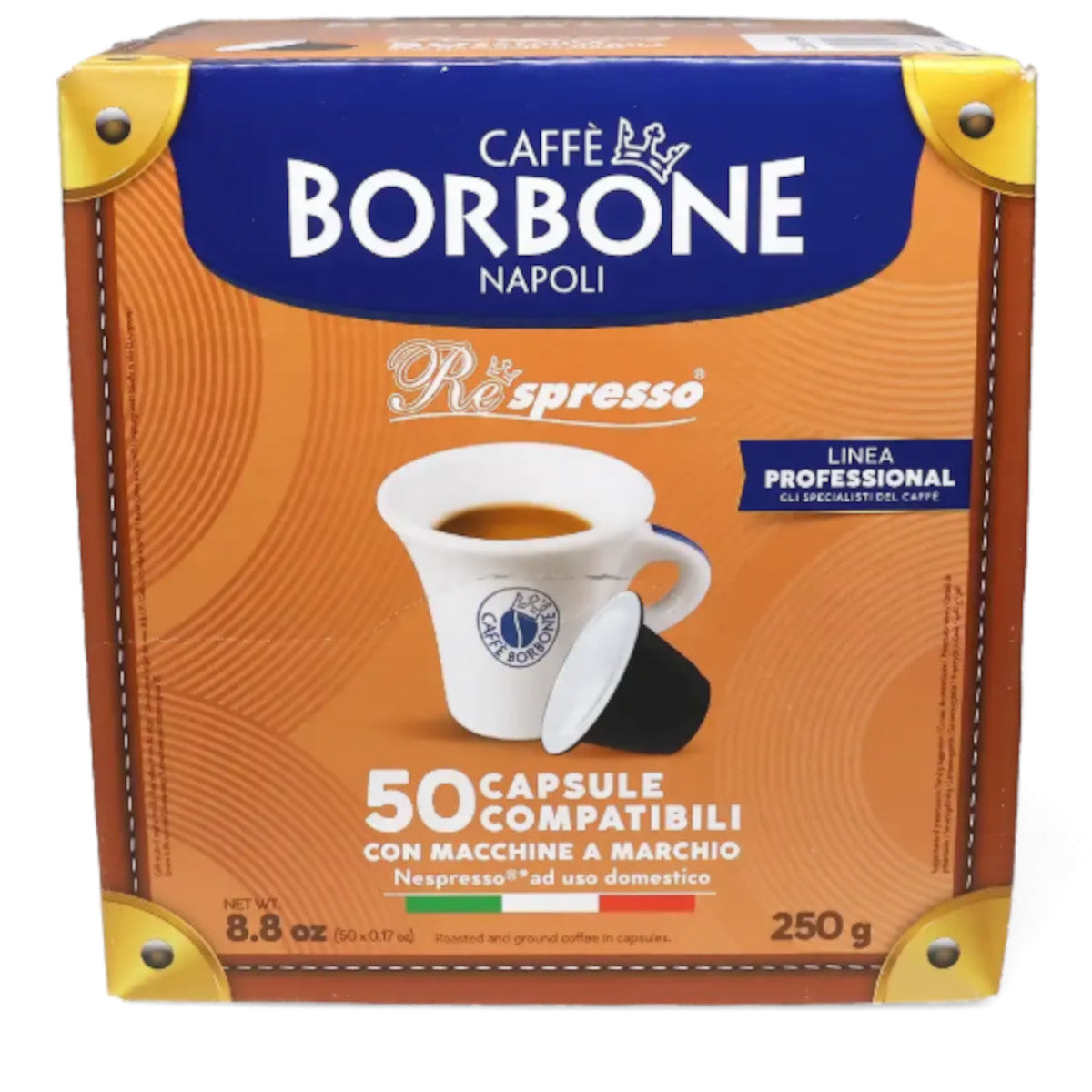 Borbone Respresso Miscela Dek - 50 Koffiecups Compatibel met Nespresso Coffee Machine