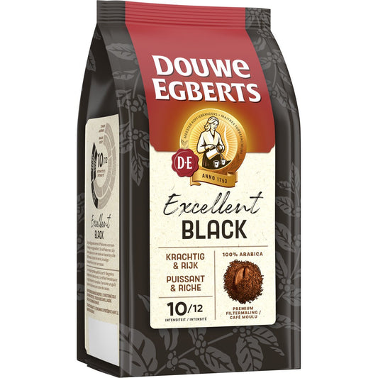 Douwe Egberts Excellent Black - Gemalen Koffie - 250g
