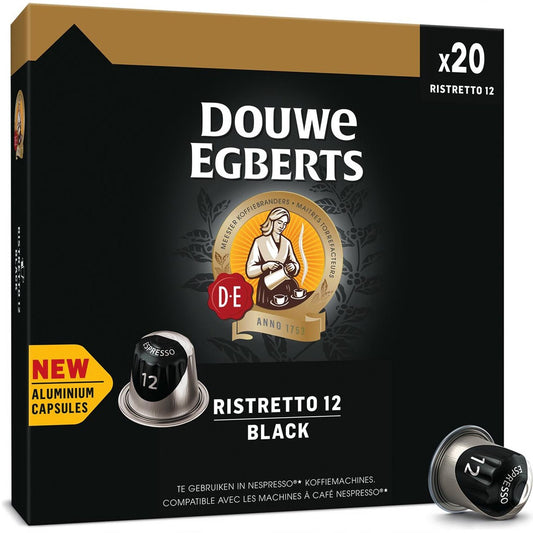 Douwe Egberts Ristretto 12 Black - Koffiecups - 20