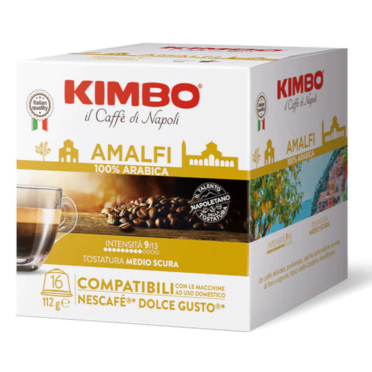 Kimbo il Caffe di Napoli Amalfi - 16 Koffiecups Compatibel met Nescafe Dolce Gusto