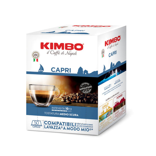 Kimbo il Caffe di Napoli Capri - 50 Koffiecups Compatibel met Lavazza A Modo Mio