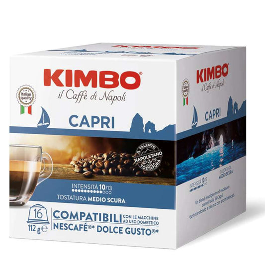 Kimbo il Caffe di Napoli Capri - 16 Koffiecups Compatibel met Nescafe Dolce Gusto