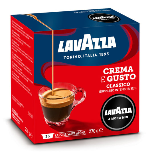 Lavazza Crema E Gusto Classico - 36 Koffiecups Compatibel met Lavazza A Modo Mio
