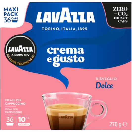 Lavazza Crema E Gusto Dolce - 36 Koffiecups Compatibel met Lavazza A Modo Mio
