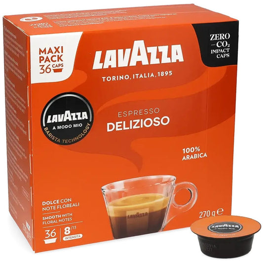 Lavazza Espresso Delizioso - 36 Koffiecups Compatibel met Lavazza A Modo Mio