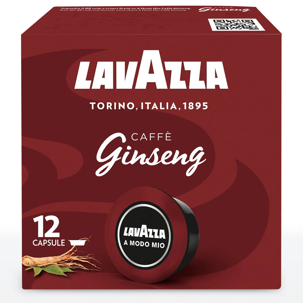 Lavazza Ginseng - 12 Koffiecups Compatibel met A Modo Mio