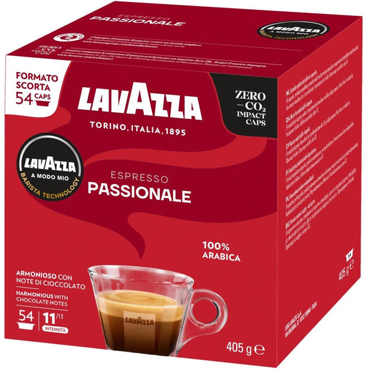 Lavazza Espresso Passionale - 54 Koffiecups Compatibel met Lavazza A Modo Mio