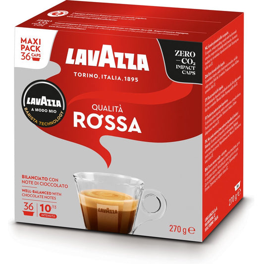 Lavazza Qualita Rossa - 36 Koffiecups Compatibel met Lavazza A Modo Mio