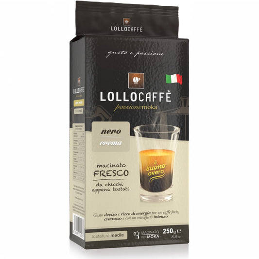 Lollocaffe Nero Crema - Gemalen Koffie - 250g