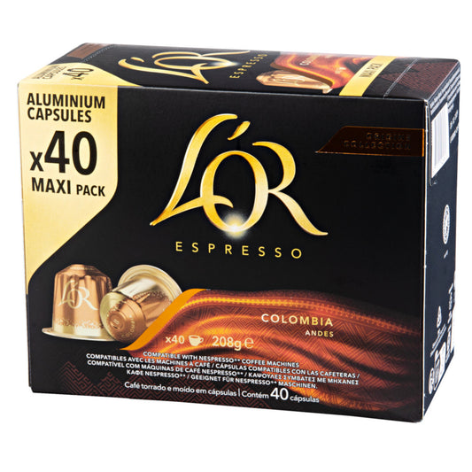 L'Or Espresso Colombia - 40 Koffiecups Compatibel met Nespresso Coffee Machine