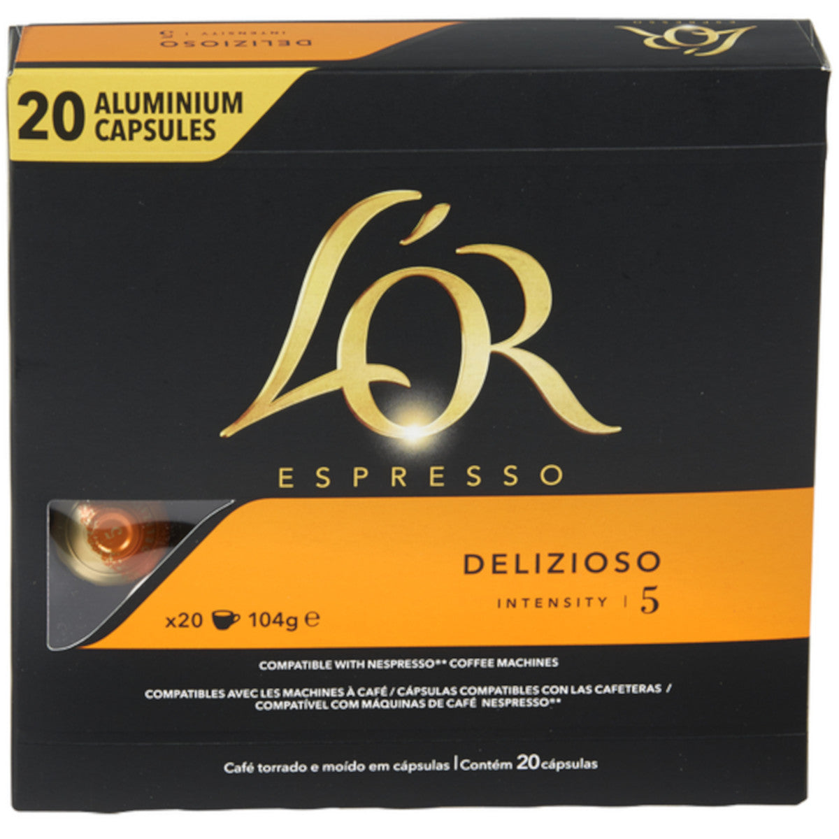 L'Or Espresso Delizioso - 20 Koffiecups Compatibel met Nespresso Coffee Machine