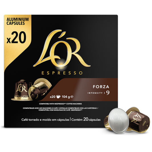 L'Or Espresso Forza - 20 Koffiecups Compatibel met Nespresso Coffee Machine