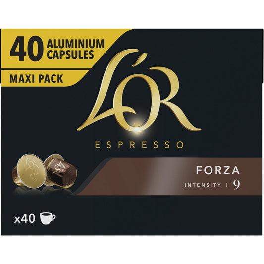 L'Or Espresso Forza - 40 Koffiecups Compatibel met Nespresso Coffee Machine