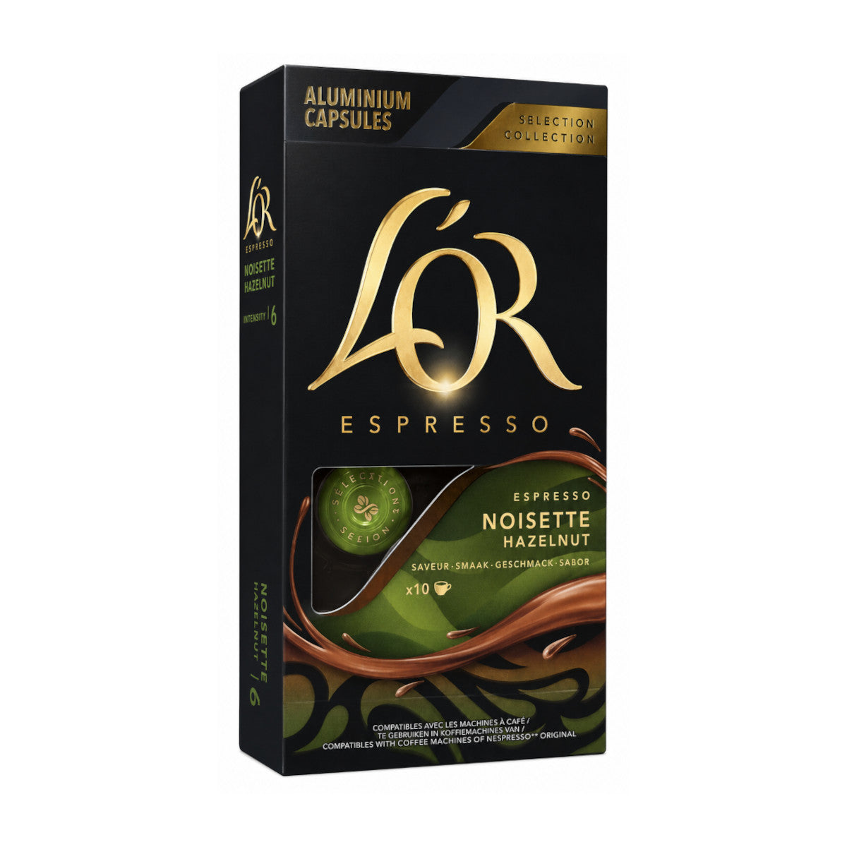 L'Or Espresso Hazelnut - 10 Koffiecups Compatibel met Nespresso Coffee Machine