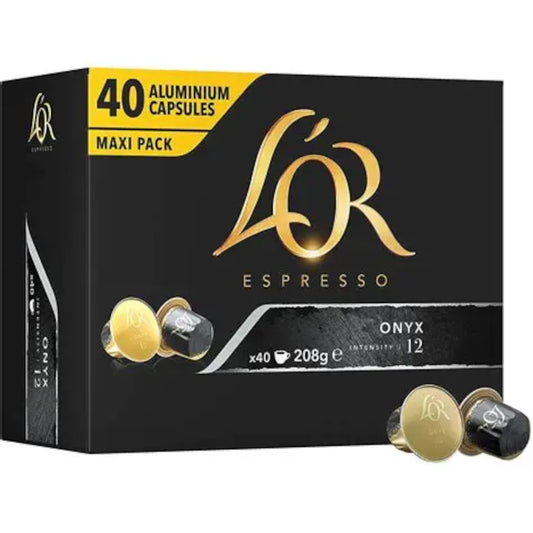 L'Or Espresso Onyx - 40 Koffiecups Compatibel met Nespresso Coffee Machine