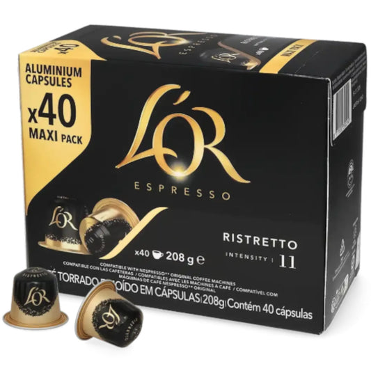 L'Or Espresso Ristretto - 40 Koffiecups Compatibel met Nespresso Coffee Machine