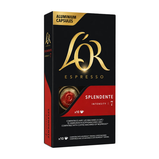 L'Or Espresso Splendente - 10 Koffiecups Compatibel met Nespresso Coffee Machine