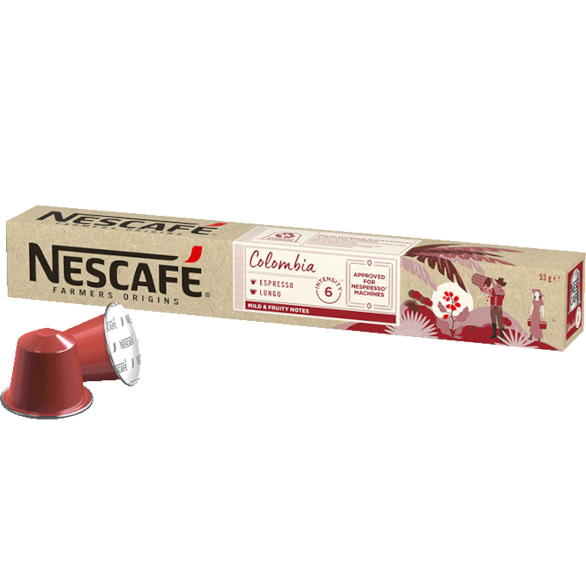 Nescafe Farmers Origins Colombia - 10 Koffiecups Compatibel met Nespresso Coffee Machine