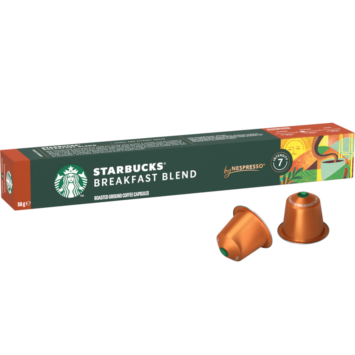 Starbucks Breakfast Blend - 10 Koffiecups Compatibel met Nespresso Coffee Machine