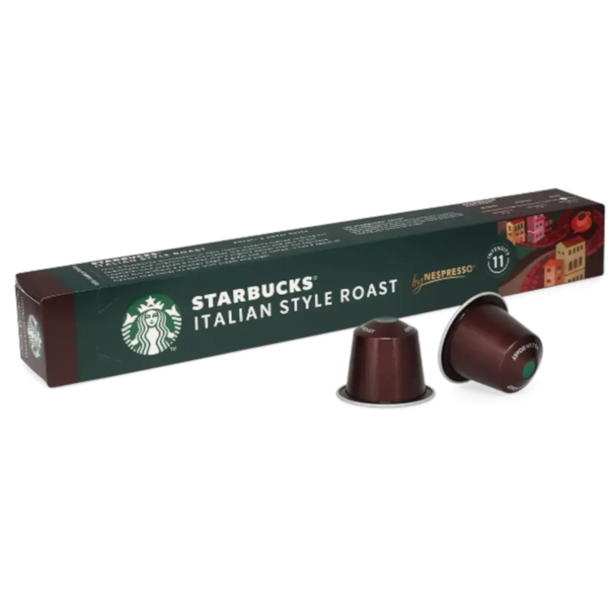 Starbucks Italian Style Roast - 10 Koffiecups Compatibel met Nespresso Coffee Machine