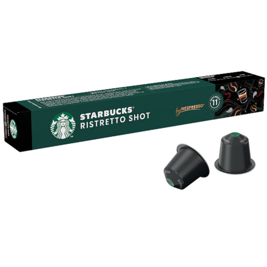 Starbucks Ristretto Shot - 10 Koffiecups Compatibel met Nespresso Coffee Machine